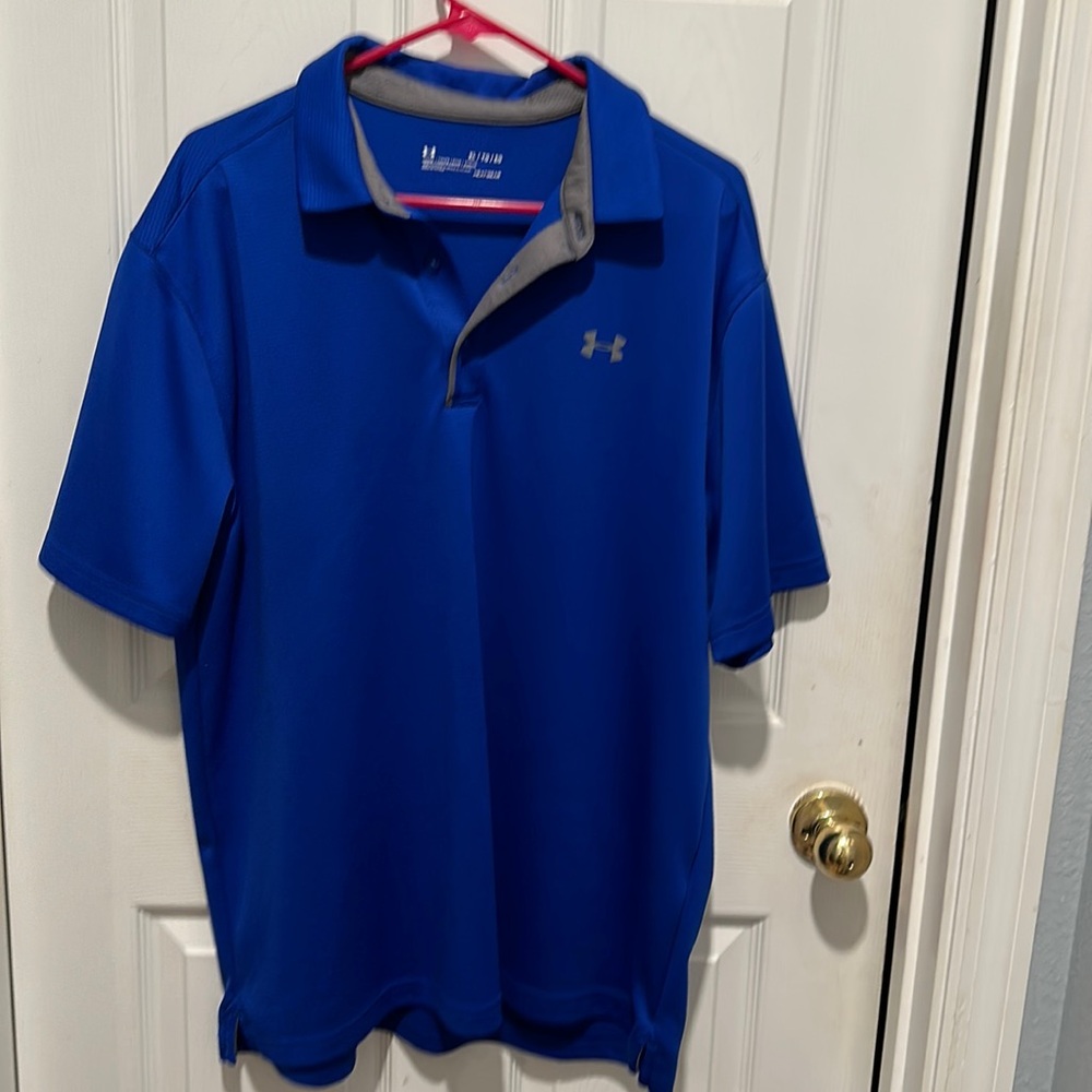 Under Armour Heat Gear Polo in Blue XL TG